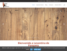 Tablet Screenshot of levantinadeparquets.com